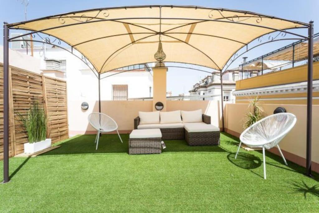 Esse Atico. Precioso Atico Con Terraza En Pleno Centro Lejlighed Sevilla Eksteriør billede